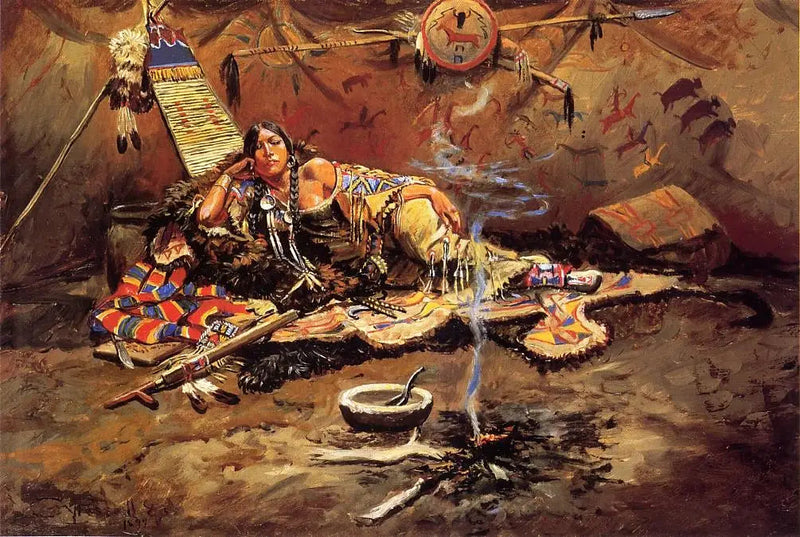 Ventende og vred - Charles Marion Russell