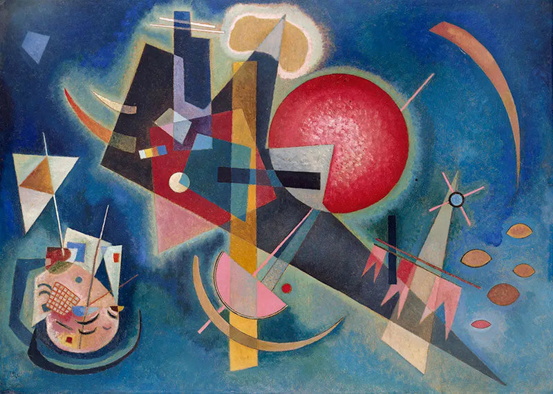 I blåt - Vassily Kandinsky