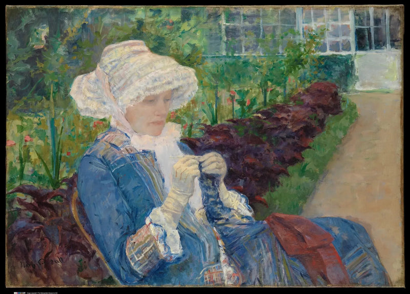 At brodere - Mary Cassatt