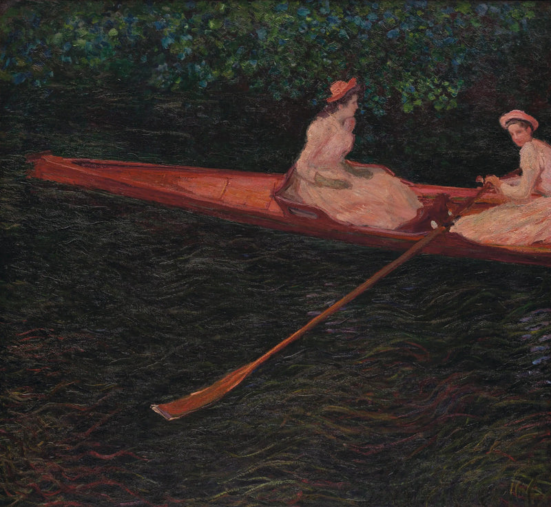 I en kano på Epte - Claude Monet