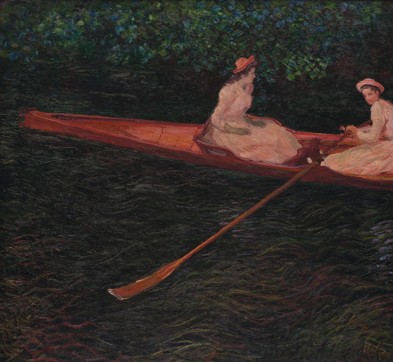 I en kano på Epte - Claude Monet