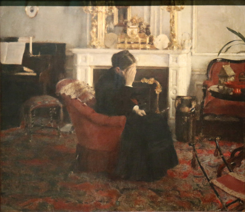 ved at lytte til Schumann - Fernand Khnopff