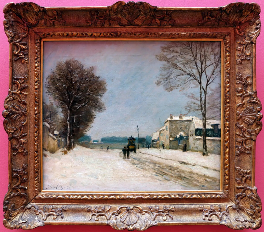 Om vinteren, sneeffekt - Alfred Sisley