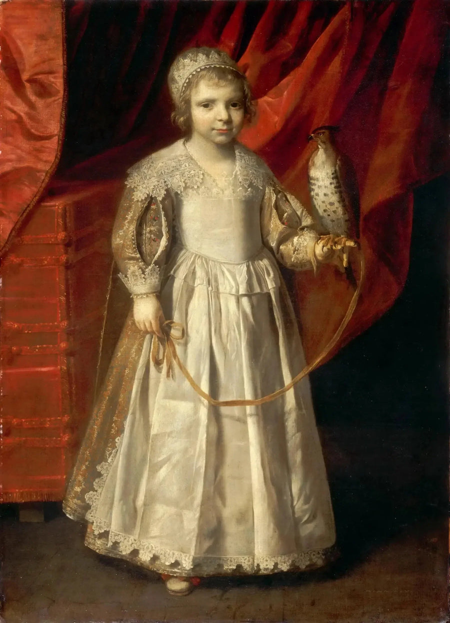 Barn med falcon - Philippe de Champaigne