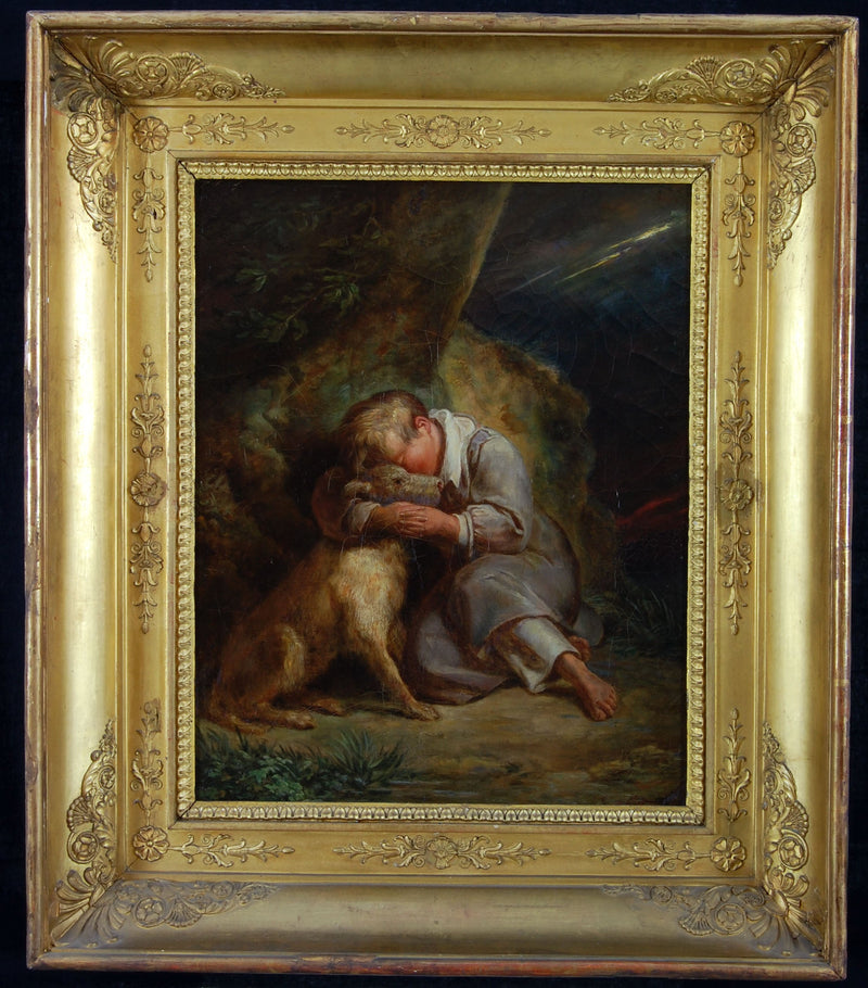 Børn med hund - Ary Scheffer