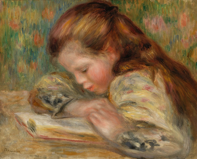 Barn der læser - Pierre-Auguste Renoir