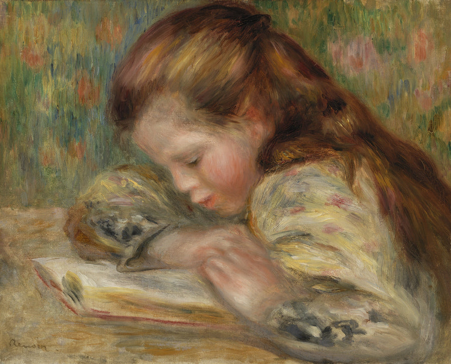 Barn der læser - Pierre-Auguste Renoir