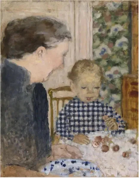 Barn der spiser kirsebær - Pierre Bonnard