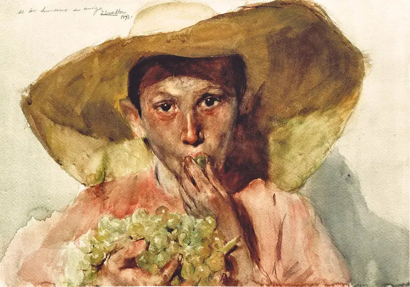 Barn der spiser druer - Joaquín Sorolla