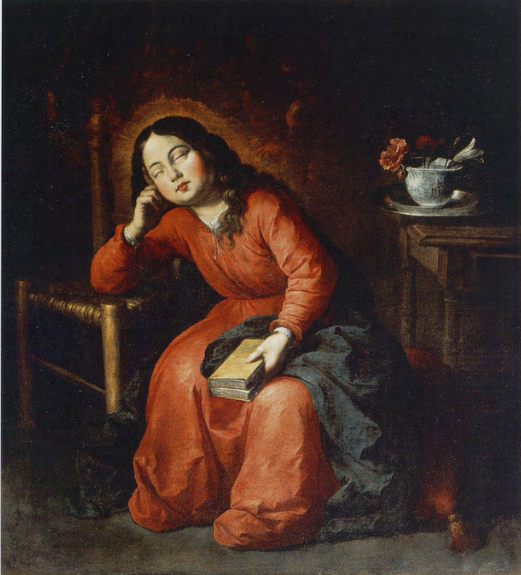 Barn Sovende Jomfru - Francisco de Zurbarán