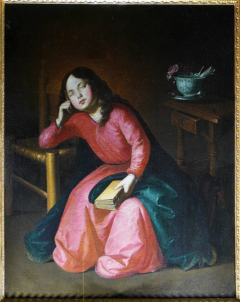Barn Jomfru sovende - Francisco de Zurbarán