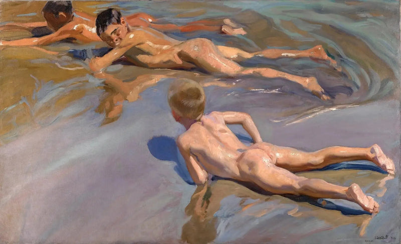 Børn på stranden - Joaquín Sorolla