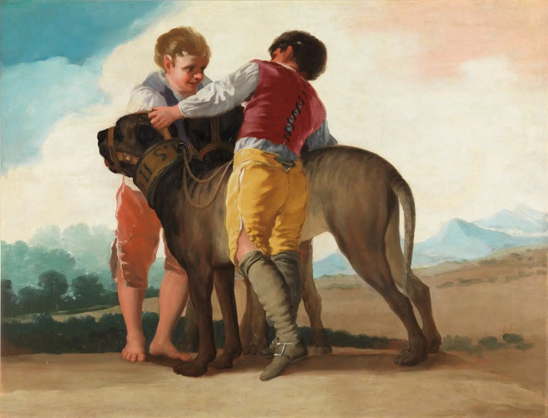 Børn med hunde - Francisco de Goya