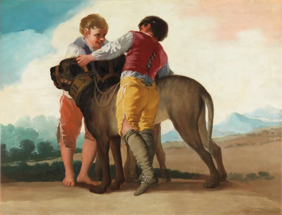 Børn med hunde - Francisco de Goya
