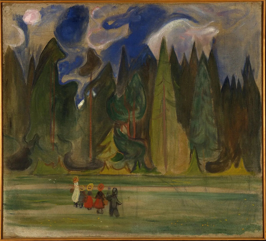 Børn i skoven - Edvard Munch