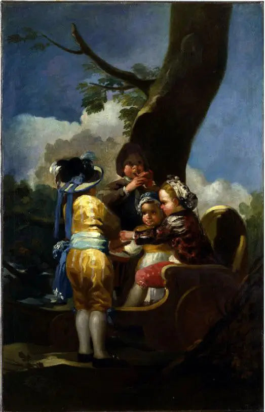Børn i en vogn - Francisco de Goya