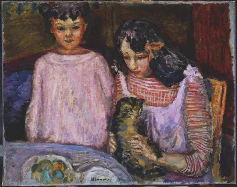 Børn og kat - Pierre Bonnard