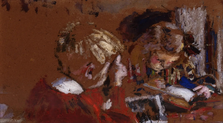 Børn læsende, Jacques et Annette Roussel - Édouard Vuillard