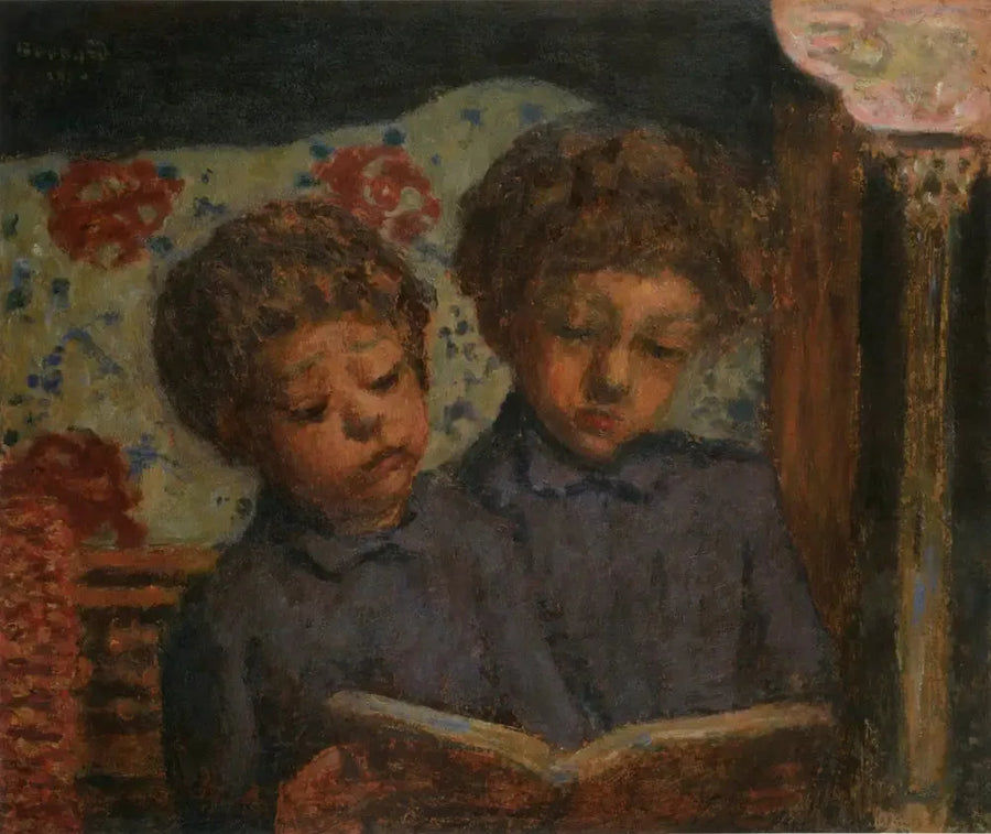 Solfagnende børn, Charles og Jean Terrasse - Pierre Bonnard