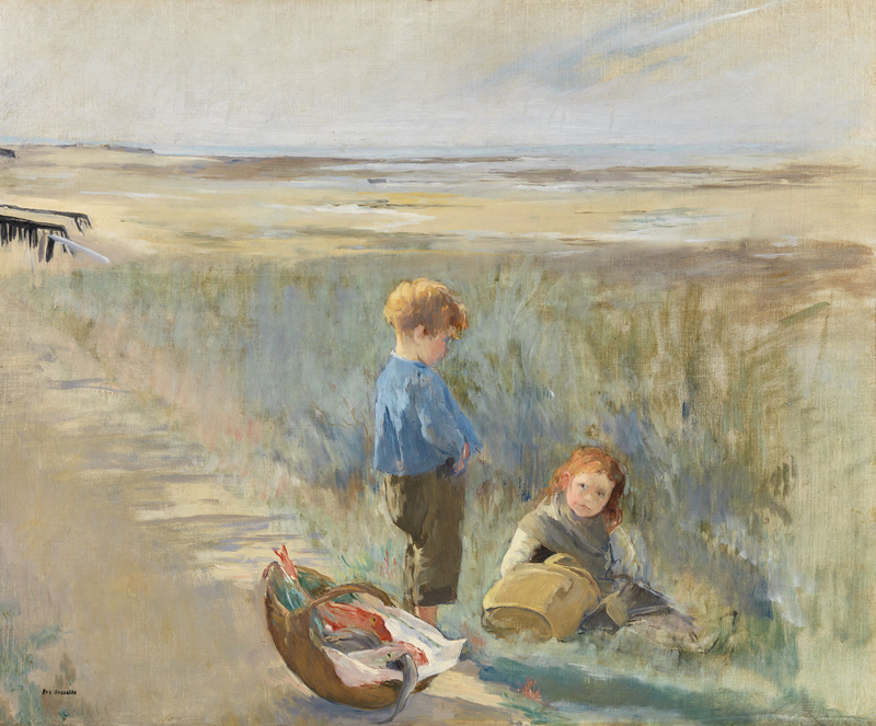 Børn på sandklitterne, Grandcamp - Eva Gonzalès