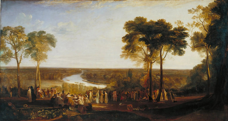 England: Richmond Hill, på Prins Regentens Fødselsdag - J. M. W. Turner