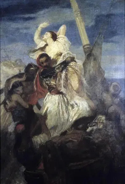 Bortførelse - Eugène Delacroix