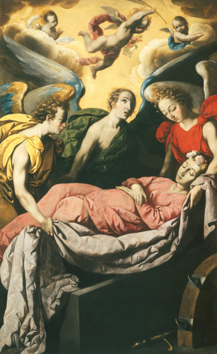 Sainte Catherine-begravelse - Francisco de Zurbarán