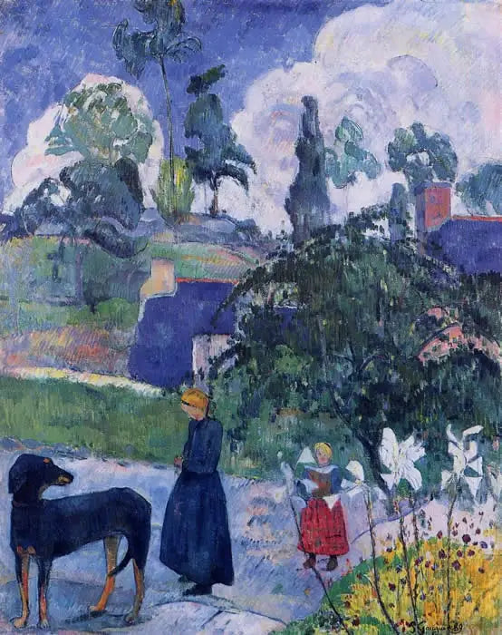Mellem liljerne - Paul Gauguin
