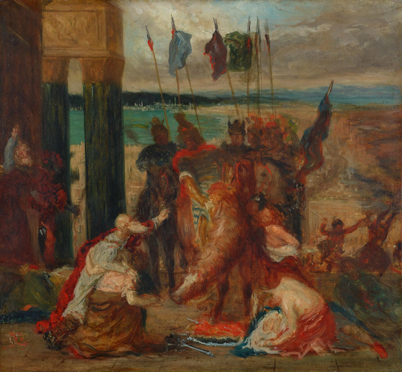 Korsfarernes indtræden i Konstantinopel - Edgar Degas