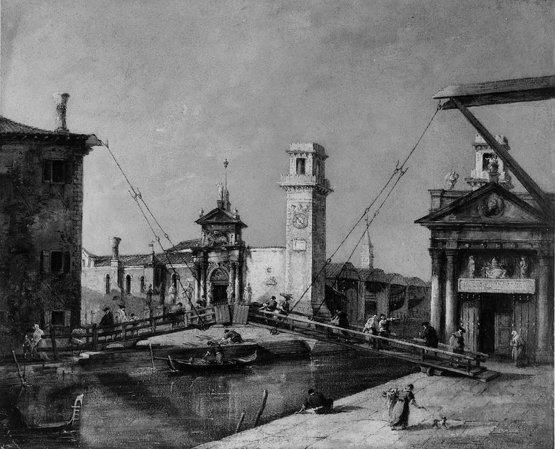 Indgang til Arsenal, Venedig - Francesco Guardi
