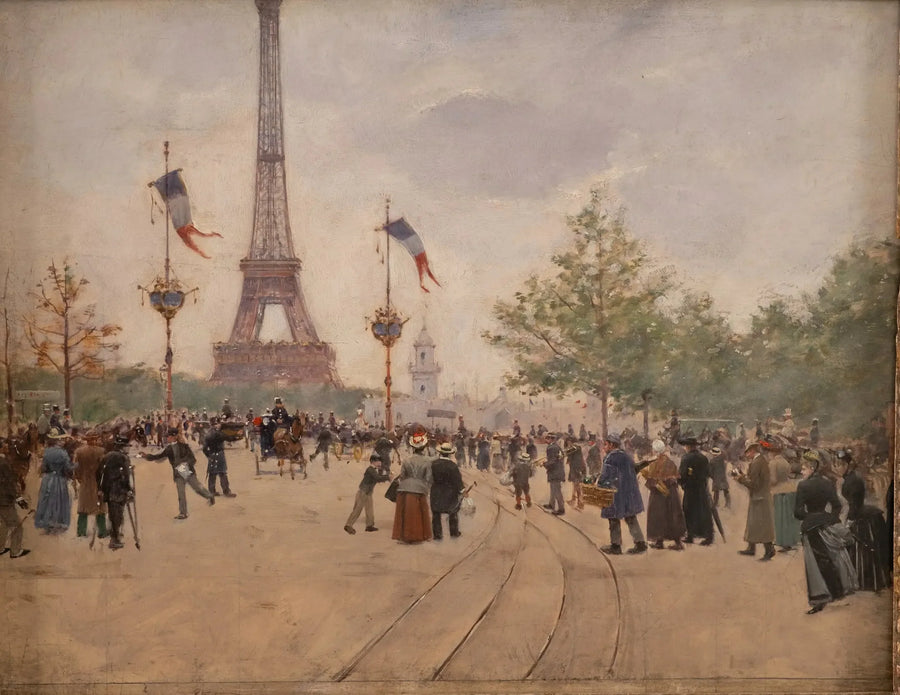 Indgangen til verdensudstillingen 1889 - Jean Béraud