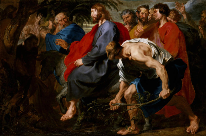 Indgangen til Kristus i Jerusalem - Antoine van Dyck