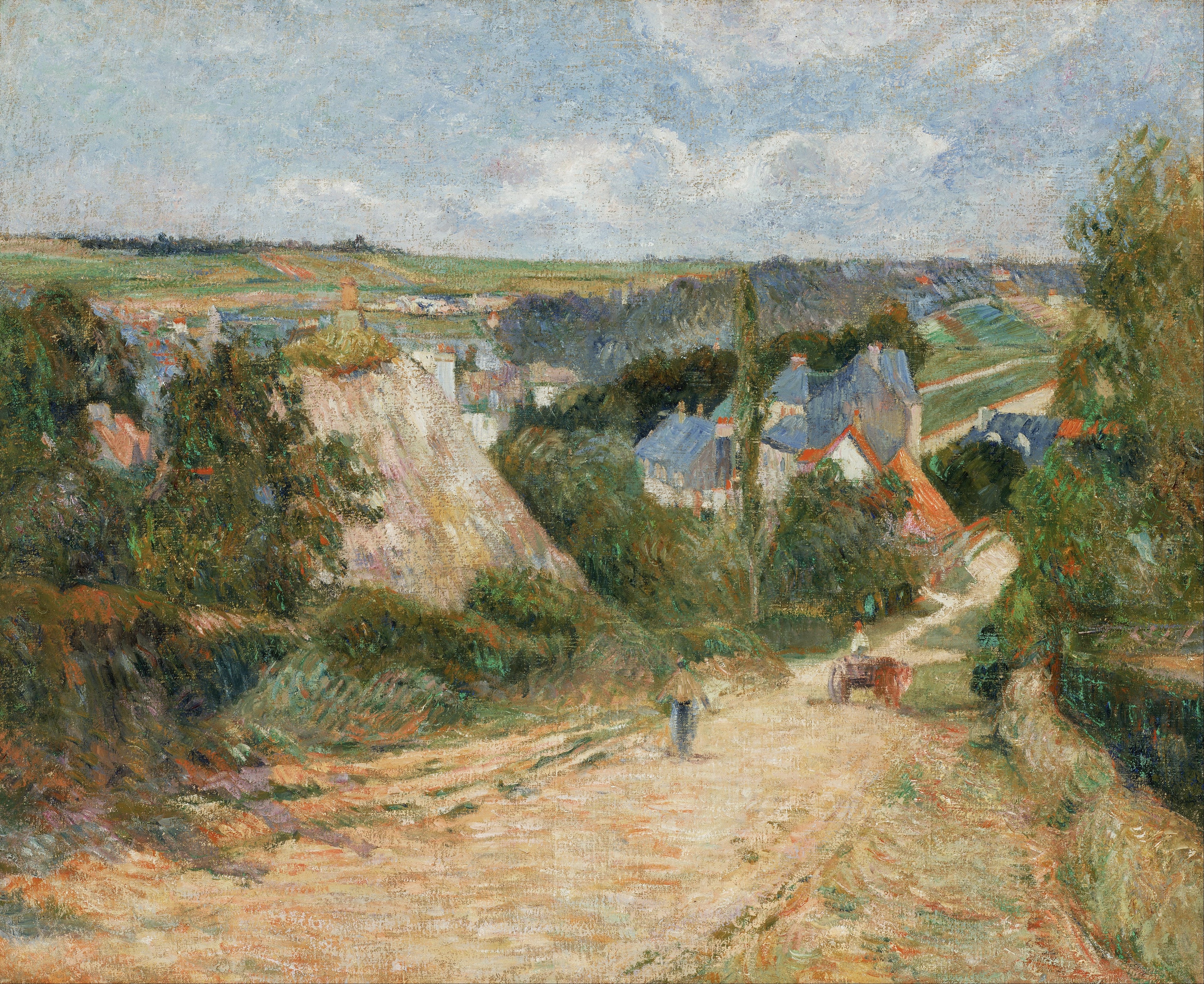 Indgangen til landsbyen Osny - Paul Gauguin