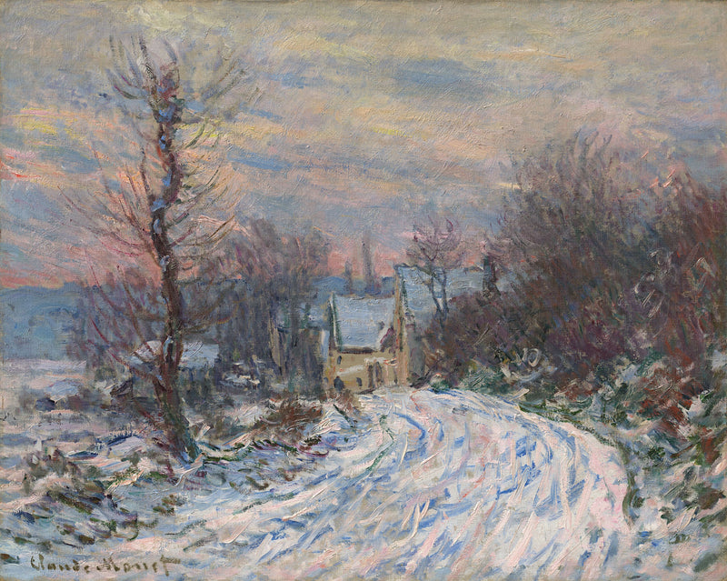 Indgangen til Giverny om vinteren W967 - Claude Monet
