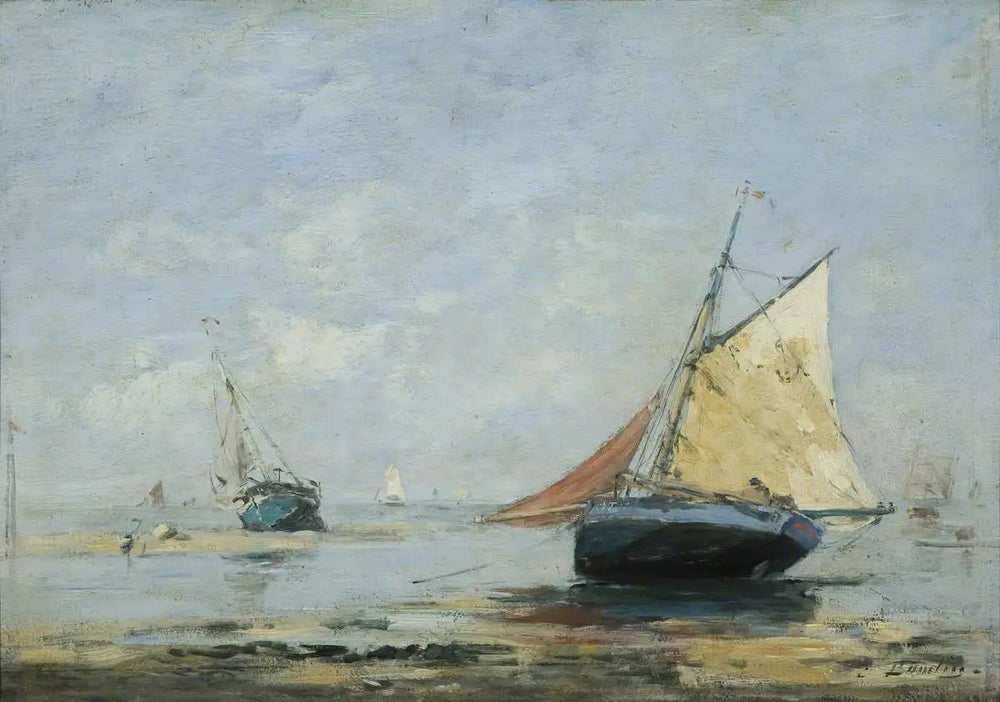 Environs de Trouville - Eugène Boudin image 1 tableau peint à l’huile sur toile