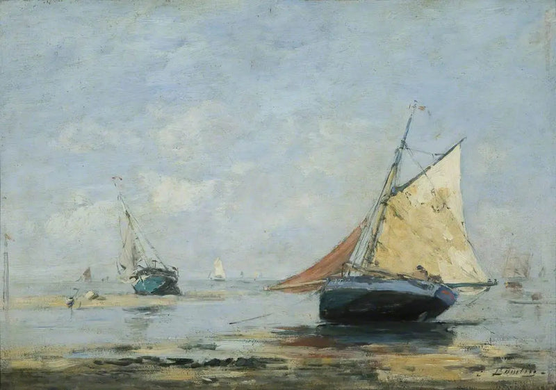 Omgivelserne ved Trouville - Eugène Boudin