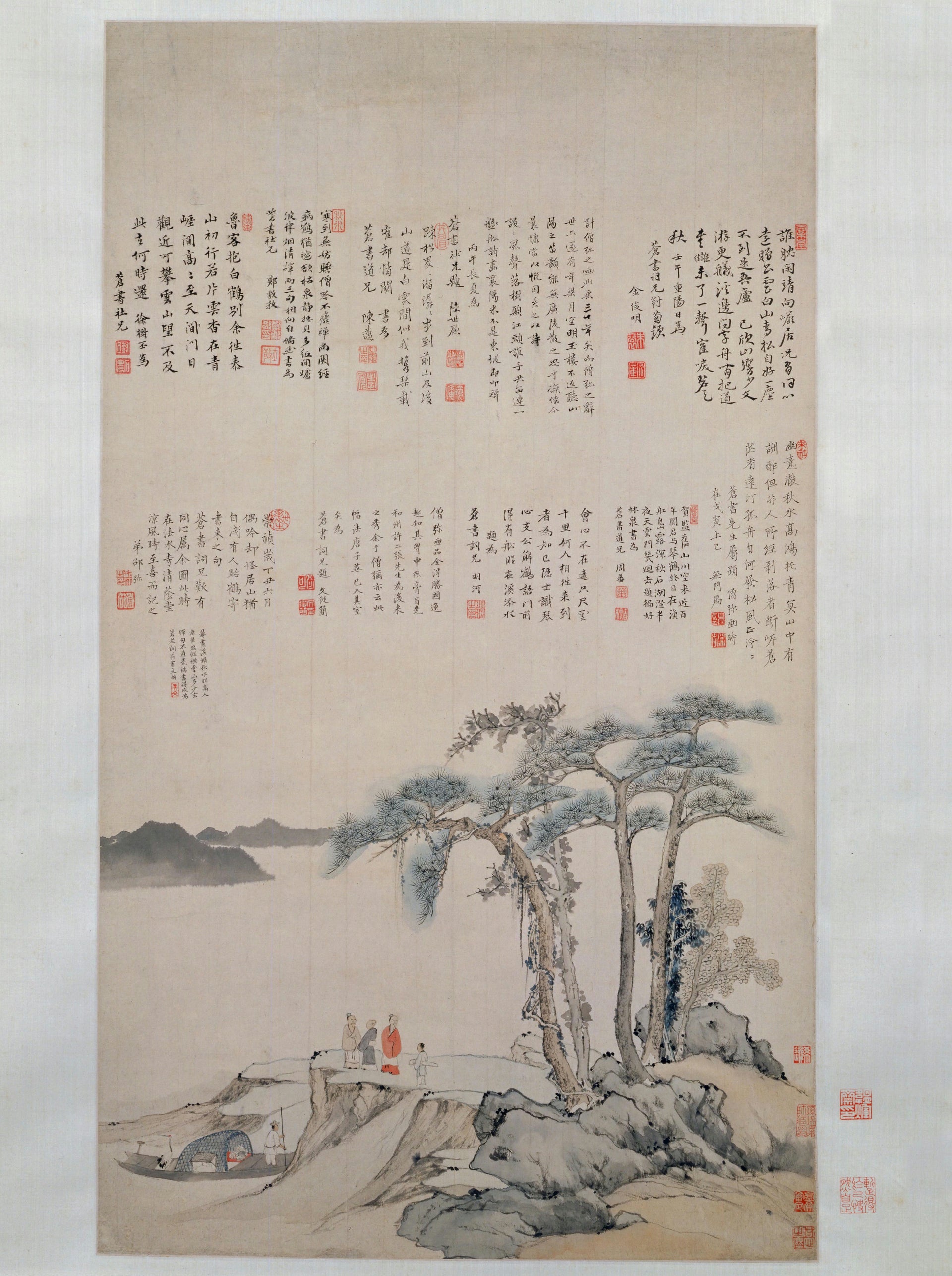 Envoi d’une lettre par une grue - Shao Mi, Musée du Palais de Pékin