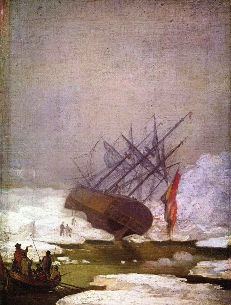 Skibsvrag i ishavets dyb - Caspar David Friedrich