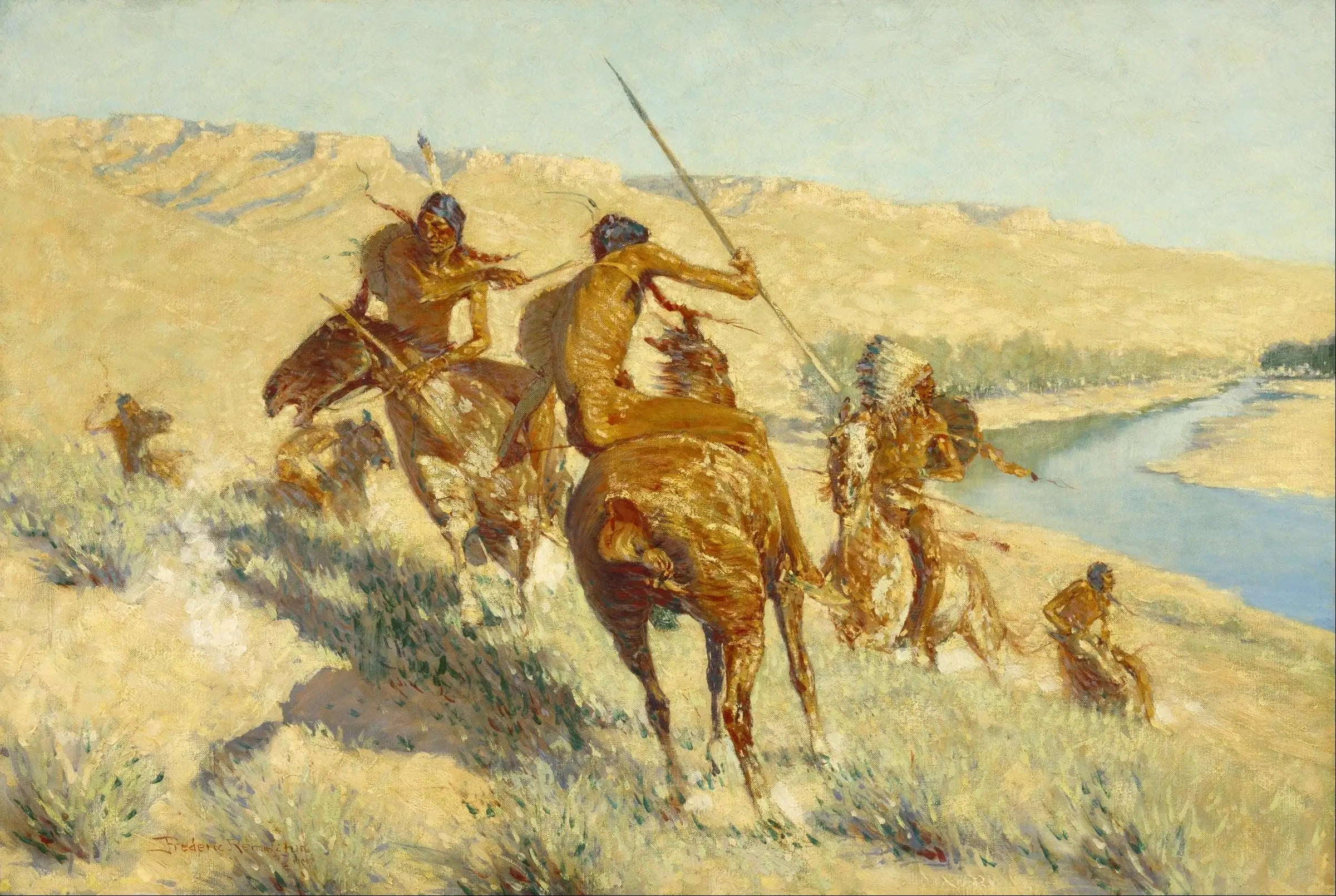 Épisode du Buffalo Gun - Frederic Remington - Alpha Reproduction
