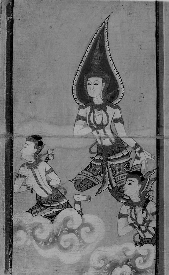 Épisodes de la vie de Phra Malai - Artiste thaïlandais anonyme