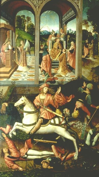 Episoder af livet af Sankt Hubert af Litauen - Jacob Cornelisz van Oostsanen