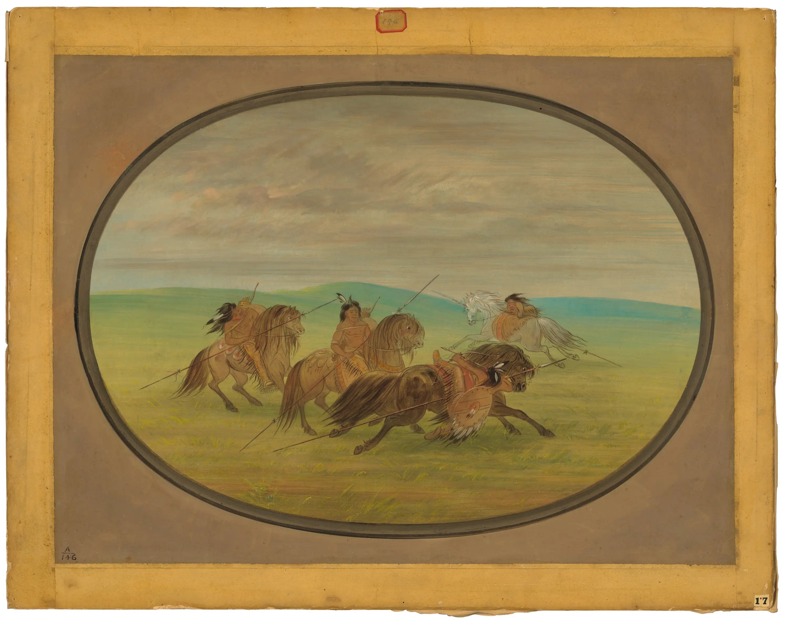Équitation Camanchee - George Catlin - Alpha Reproduction