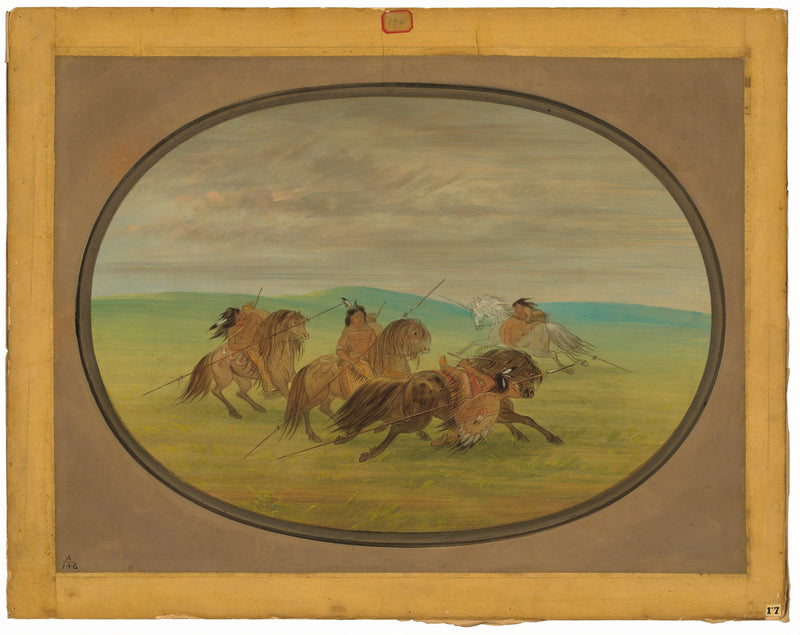 Équitation Camanchee - George Catlin