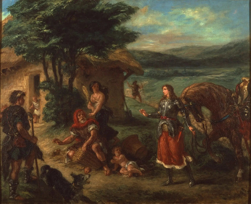 Erminia og hyrderne - Eugène Delacroix