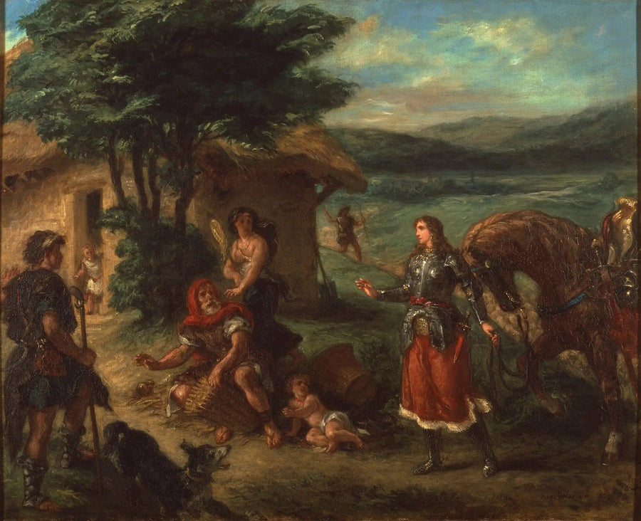 Erminia og hyrderne - Eugène Delacroix