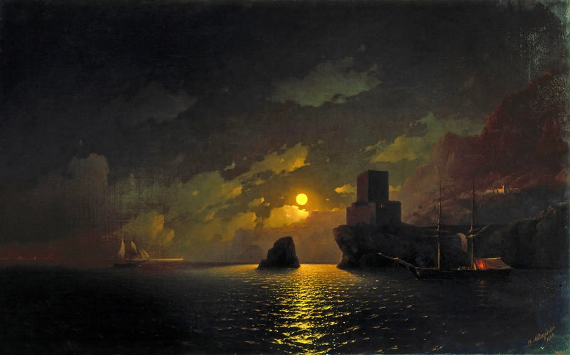 Russisk eskadrille ved Sebastopol-bugten - Ivan Aivazovsky