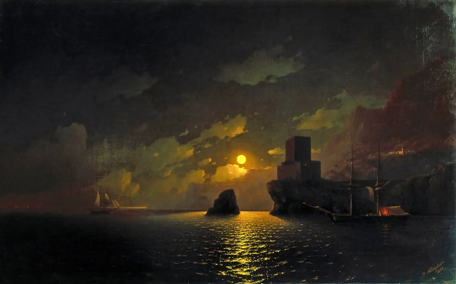 Russisk eskadrille ved Sebastopol-bugten - Ivan Aivazovsky