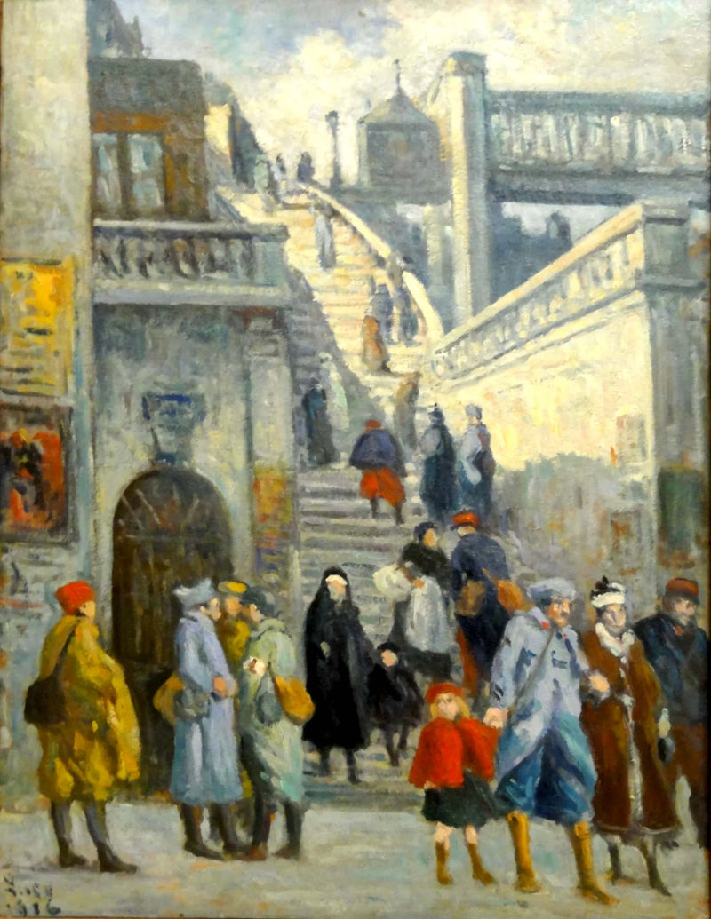 Trappen på Alsace-gaden - Maximilien Luce