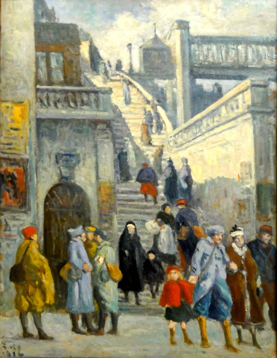 Trappen på Alsace-gaden - Maximilien Luce