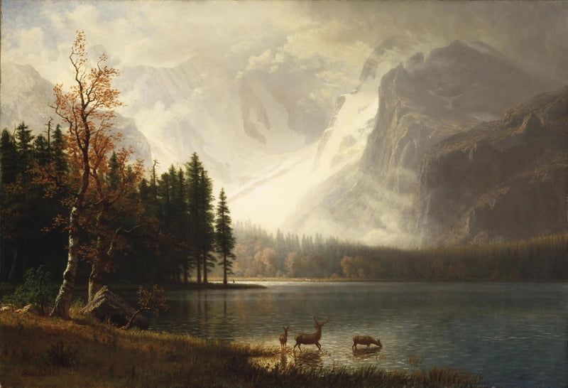 Estes Park, Colorado, Whyte-søen - Albert Bierstadt